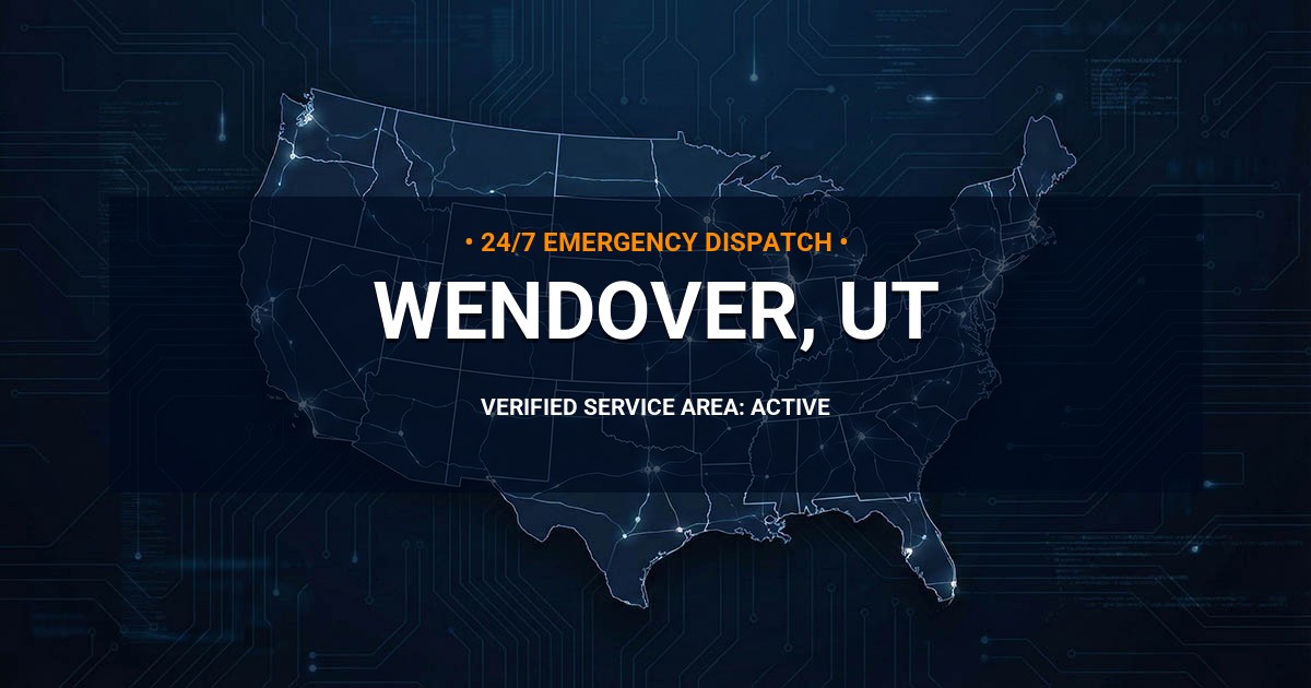 Emergency Plumbing Dispatch Map for Plumbing Services: Wendover, UT