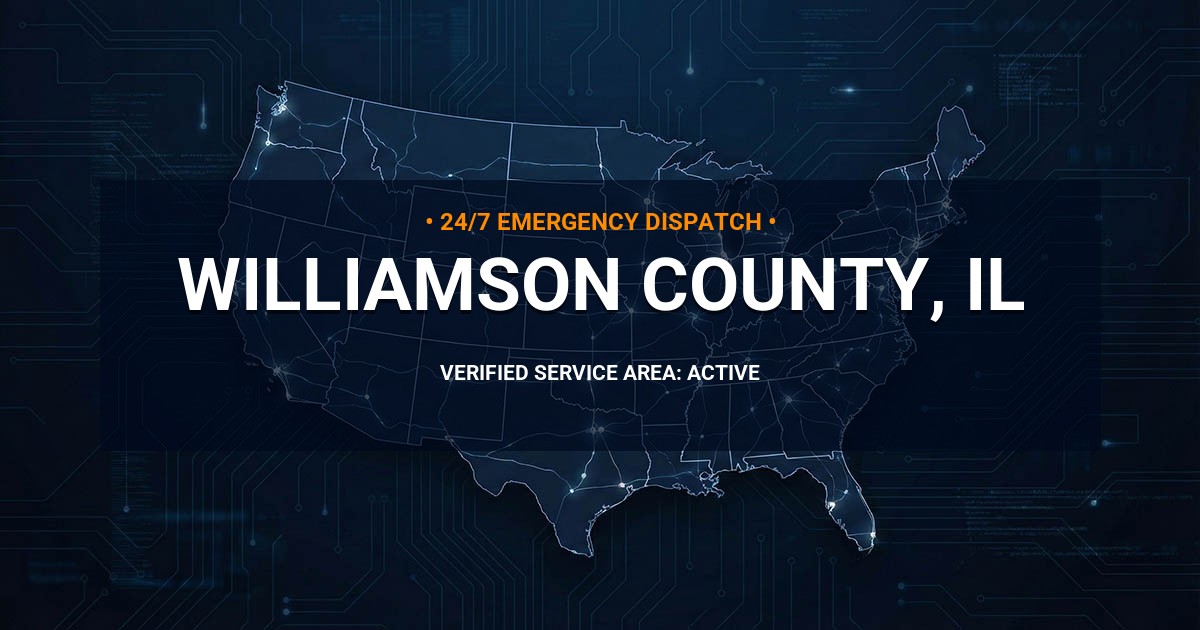 Emergency Plumbing Dispatch Map for Williamson County Plumbing Logistics