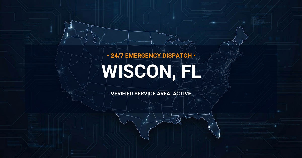 Emergency Plumbing Dispatch Map for Plumbing Services: Wiscon, FL