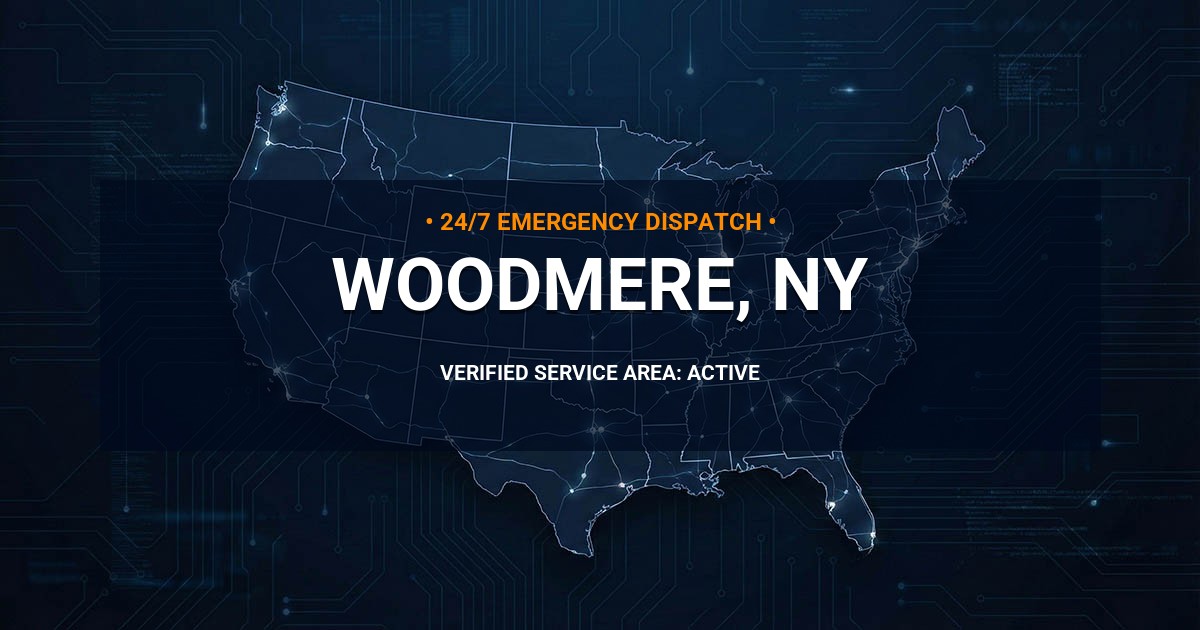 Emergency Plumbing Dispatch Map for Plumbing Services: Woodmere, NY
